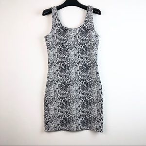 HM snake print mini dress